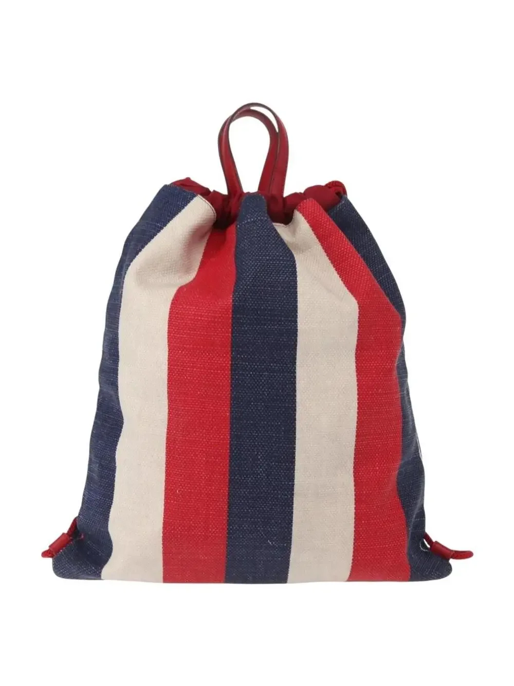 Gucci Backpack Canvas Blue Red Auth #344231G54B